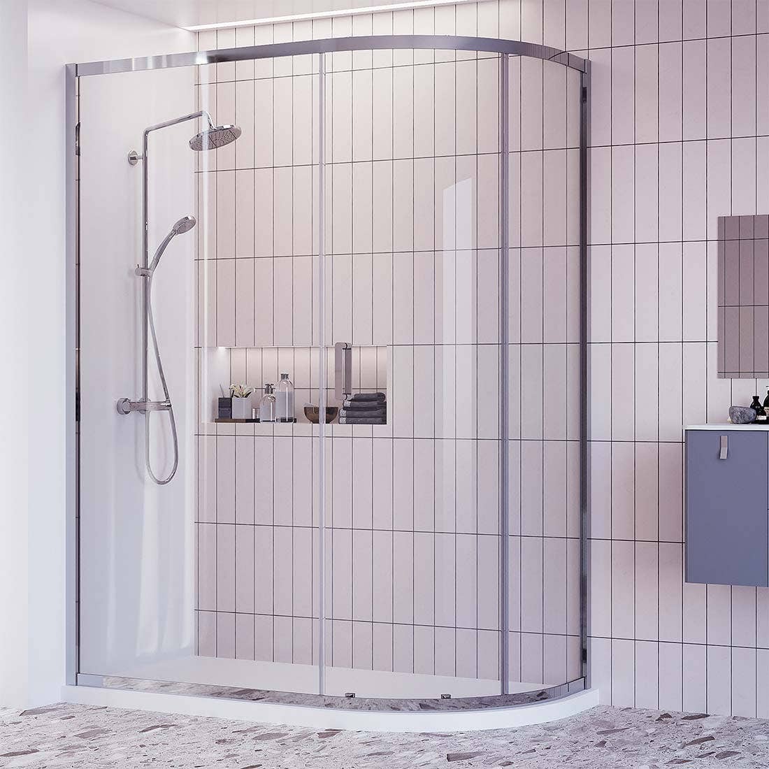 Offset Quadrant Shower Enclosures