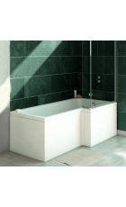 Verde L Shaped 1700mm Right Hand Shower Bath