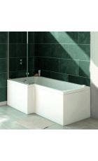 Verde L Shaped 1700mm Left Hand Shower Bath