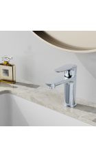 Dalkey Basin Mixer with Push Button Waste ( Chrome)