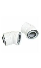 Ideal 45° Flue Elbow Kit 60/100mm (Pair)