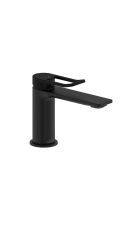 Saffron EcoStart Basin Mixer with Waste (Black)