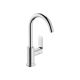 Hansgrohe Rebris E 210 Basin Mixer with Swivel Spout & Push Button Waste