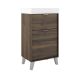 Midi 500mm Floorstanding 1 Drawer, 1 Door Vanity with 1 Taphole Basin & Chrome Handles & Legs (Valenti)