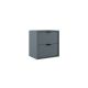 Midi 500mm Wall Hung 2 Drawer Vanity with Countertop & Black Handles (Avio)