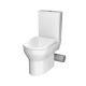 Nerola Rimless Close Coupled Toilet & Wrapover Seat with Right Hand Cut Out