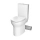 Nerola Rimless Close Coupled Comfort Height Toilet & Slimline Seat with Right Hand Cut Out