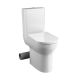 Nerola Rimless Close Coupled Comfort Height Toilet & Wrapover Seat with Left Hand Cut Out