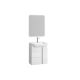 Versa 550mm 3 Door Wall Hung Vanity with Chrome Handles and Basin (Gloss White)