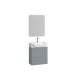 Versa 550mm 3 Door Wall Hung Vanity with Chrome Handles and Basin (Mist Matt)