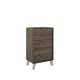 Midi 500mm Floorstanding 1 Drawer, 1 Door Vanity with Countertop & Chrome Handles & Legs (Valenti)