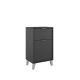 Midi 500mm Floorstanding 1 Drawer, 1 Door Vanity with Countertop & Chrome Handles & Legs (Ceniza)