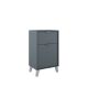 Midi 500mm Floorstanding 1 Drawer, 1 Door Vanity with Countertop & Chrome Handles & Legs (Avio)