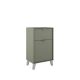 Midi 500mm Floorstanding 1 Drawer, 1 Door Vanity with Countertop & Chrome Handles & Legs (Musgo)