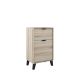 Midi 500mm Floorstanding 1 Drawer, 1 Door Vanity with Countertop & Black Handles & Legs (Oak)