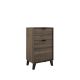 Midi 500mm Floorstanding 1 Drawer, 1 Door Vanity with Countertop & Black Handles & Legs (Valenti)