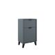 Midi 500mm Floorstanding 1 Drawer, 1 Door Vanity with Countertop & Black Handles & Legs (Avio)