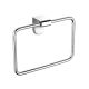 Audrey Toilet Roll Holder and Towel Ring (Chrome)