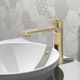 Dalkey Tall Basin Mixer with Push Button Waste (Brushed Brass)