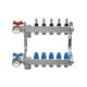 Polytherm 3 Port Stainless Steel Manifold with Flow Meters & Unions