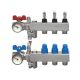 Polytherm 1" Ball Valves with Temperature Gauge for Underfloor Heating (Pair)