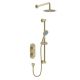 Saffron Dual Outlet Concealed Shower with Kit (Brushed Brass)