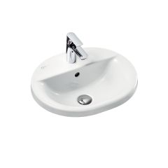 Ideal Standard Concept Oval Countertop 1 Taphole Washbasin