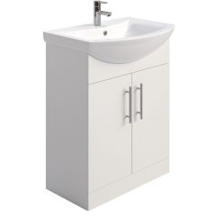 Barna Vanity with Basin and Tap (Gloss White)