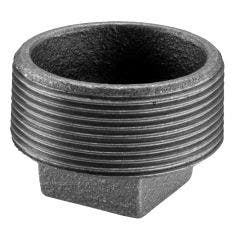 Crane Malleable Iron 147 Hollow Plain Plug (Black or Galvanised)