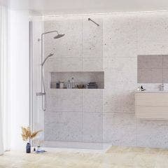 Rosery Nova Series A Wetroom Panel with Stabilising Bar