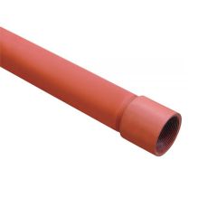 6m Length Red Medium Screwed & Socketed GB Tube (Price per meter)