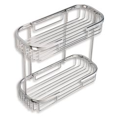 Metalia Wire Line 2 Tier Rack Large (Chrome)