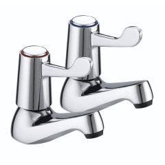 Bristan Lever Pair Basin Taps with 3" (76mm) Levers WRAS