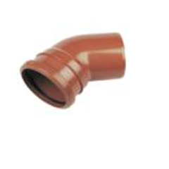 Cork Plastics 4" 45° Single Socket Sewer Bend