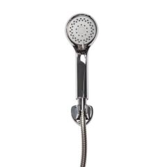 Croydex Three Function Shower Handset with Hose and Wall Bracket (Chrome)