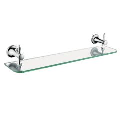 Retro Glass Shelf (Chrome)