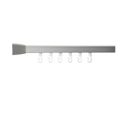 Croydex Slenderline Chrome Four Way Curtain Rail Kit