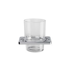 Croydex sutton tumbler and holder chrome