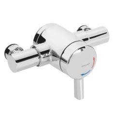 Bristan OPAC Thermostatic Exposed Mini Shower Valve with Lever (Chrome)