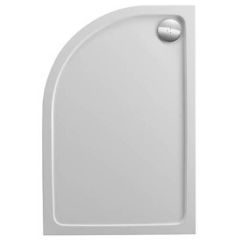 Standard Left Hand Offset Quadrant 1200x900mm Shower Tray (Depth 80mm)