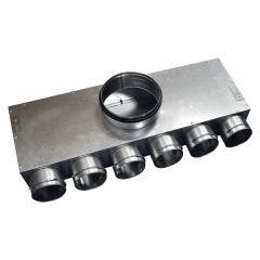 Quiet-Vent 6 Port 75mm Manifold (Top Entry) with 150mm Spigot