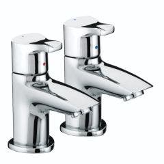 Bristan Capri Pair Basin Pillar Taps (Chrome)