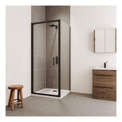 Verve 700mm Bi-Fold Shower Enclosure (Matt Black)