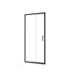 Verve 1400mm Sliding Shower Door (Matt Black)