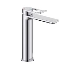 Saffron EcoStart Tall Basin Mixer with Waste (Chrome)