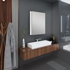 Boyne 500x700mm LED Mirror Cabinet (Chrome)