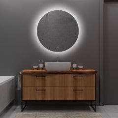 Glyde 600mm Round LED Mirror