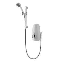 Aquastream Thermostatic Power Shower (White/Chrome)