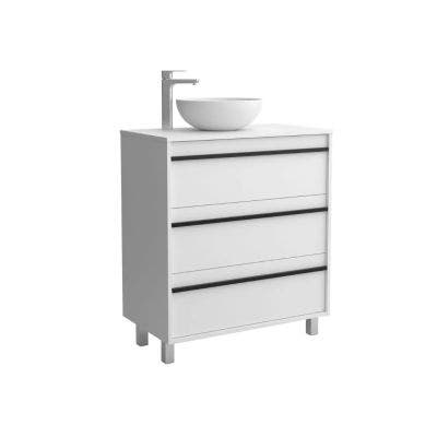 Attila 3 Drawer Floor Standing Vanity Unit with Countertop (No Basin)