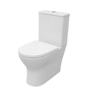 Star Fully Skirted Rimless Close Coupled Toilet with Soft Close Seat ...